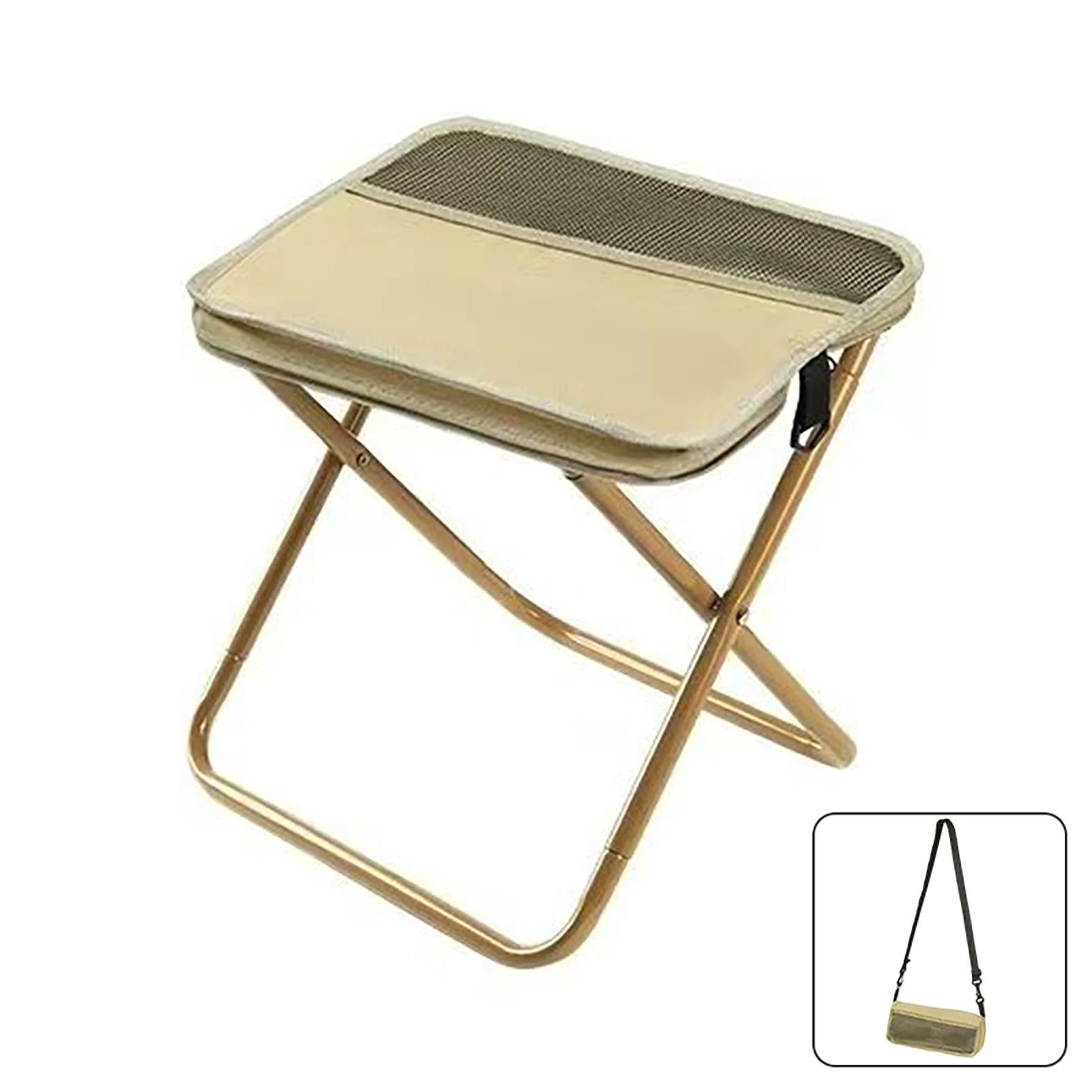 Foldable Portable Backpack Stool with Carry Bag – Lightweight Mini Outdoor Chair